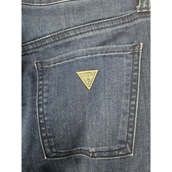 Guess Los Angeles Women High Rise Flare Jeans Dark Wash Blue Size 26 Q3OA51R4FL0 - Picture 7 of 9